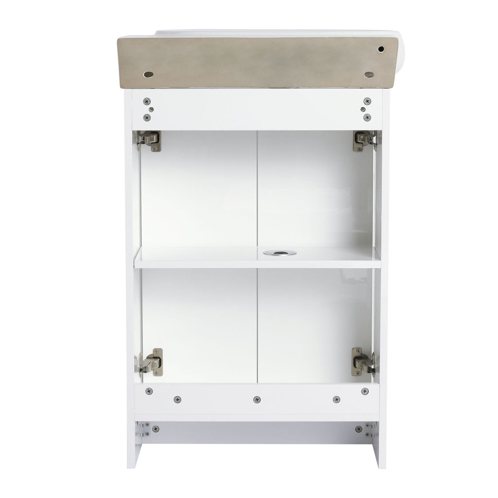 Freestanding Bathroom Vanity & Sink, Soft Close Doors