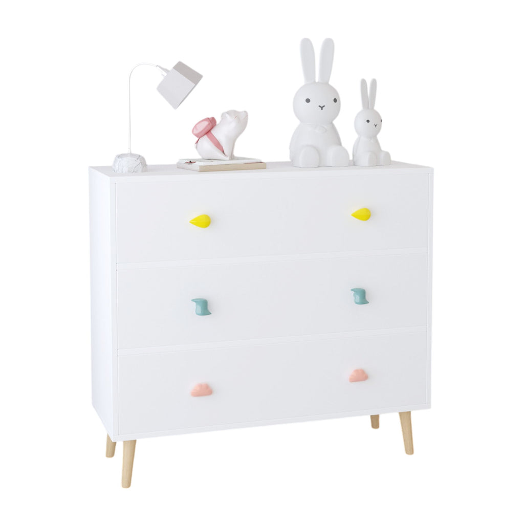 3 Drawer Dresser, Storage Cabinet With Anti Tip Safety