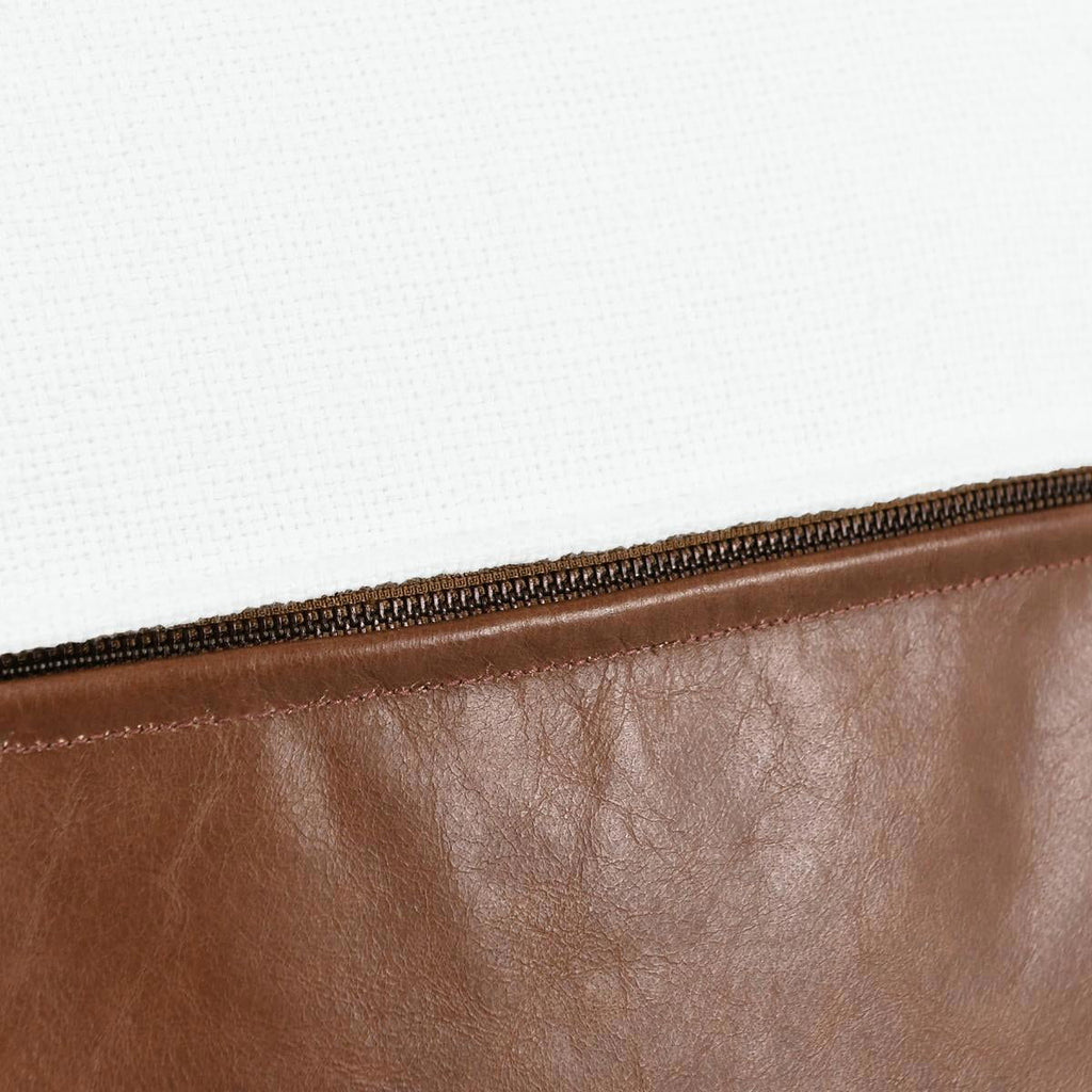 Canyon - 20" x 20" Pillow - Ivory / Kona Brown