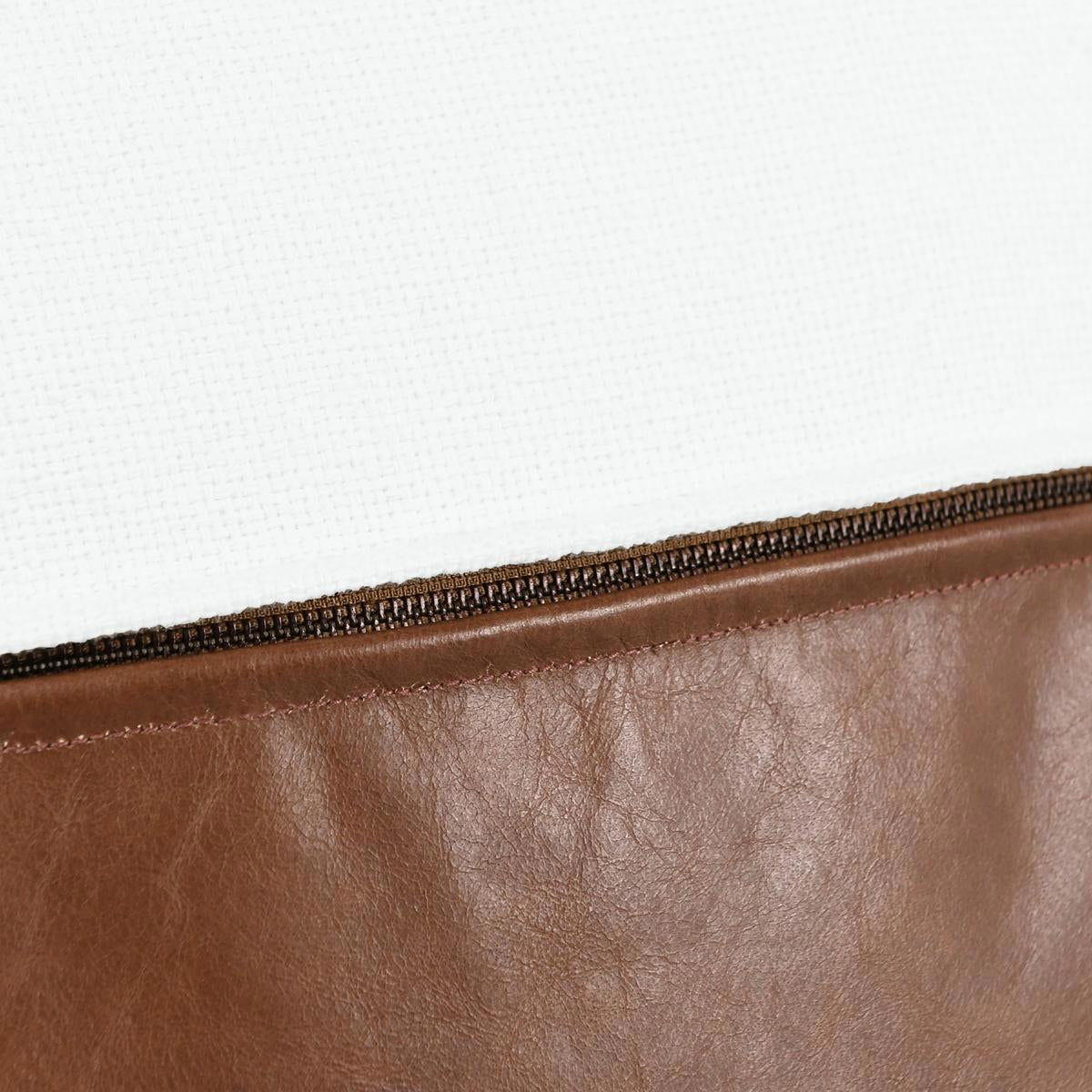 Canyon - 20" x 20" Pillow - Ivory / Kona Brown