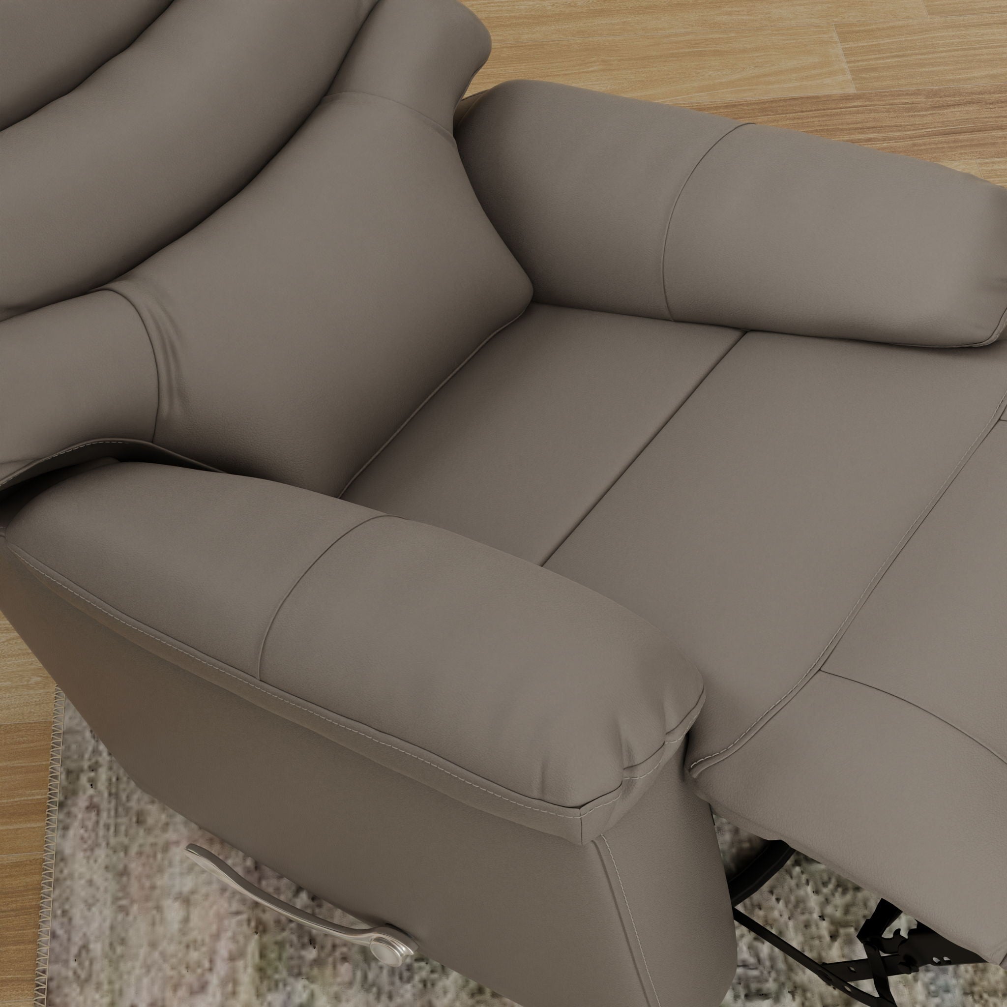 Oslo Antelope - Swivel Glider Recliner With Manual Footrest