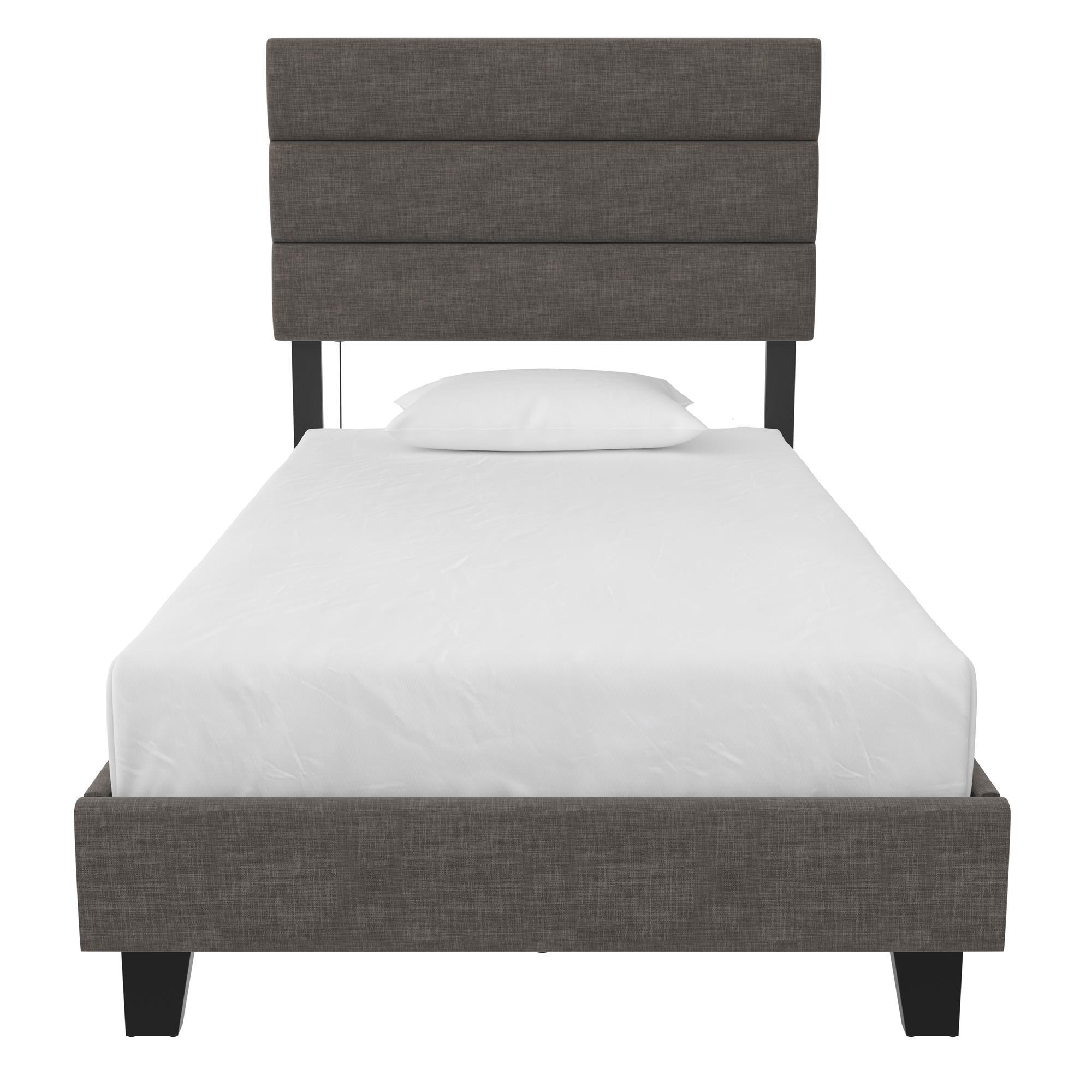 Paloma - Twin Bed With Dual USB Port - Linen