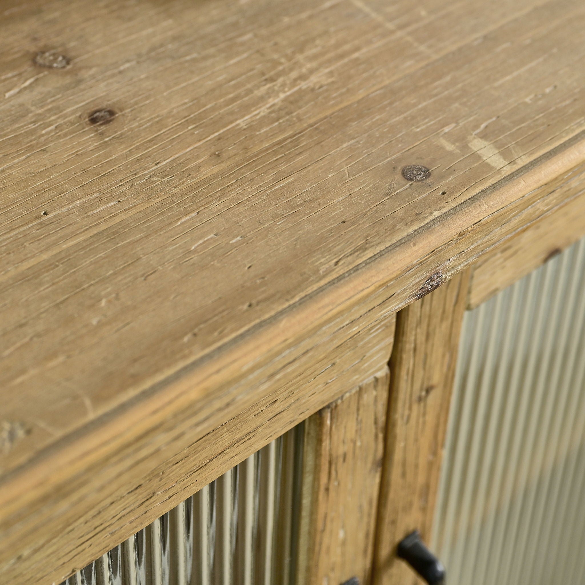 Rectangle Accent Sideboard Cabinet With Storage Shelf, Cabinet For Kitchen - Natural Wood