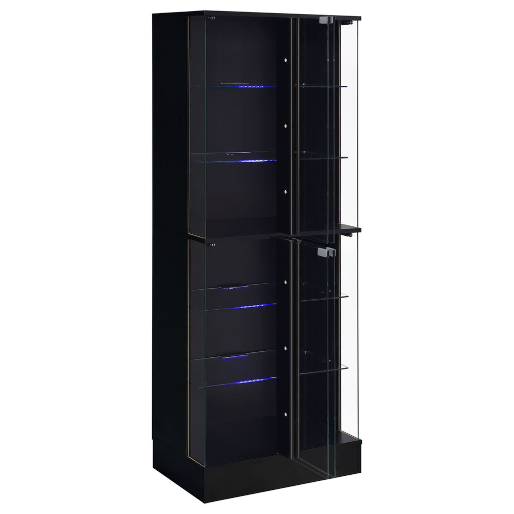 Gilbert - 4 Door LED Curio Display Cabinet