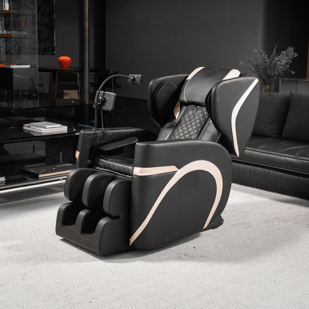 Massage Chair Recliner & Zero Gravity, Full Body Air Pressure - Black