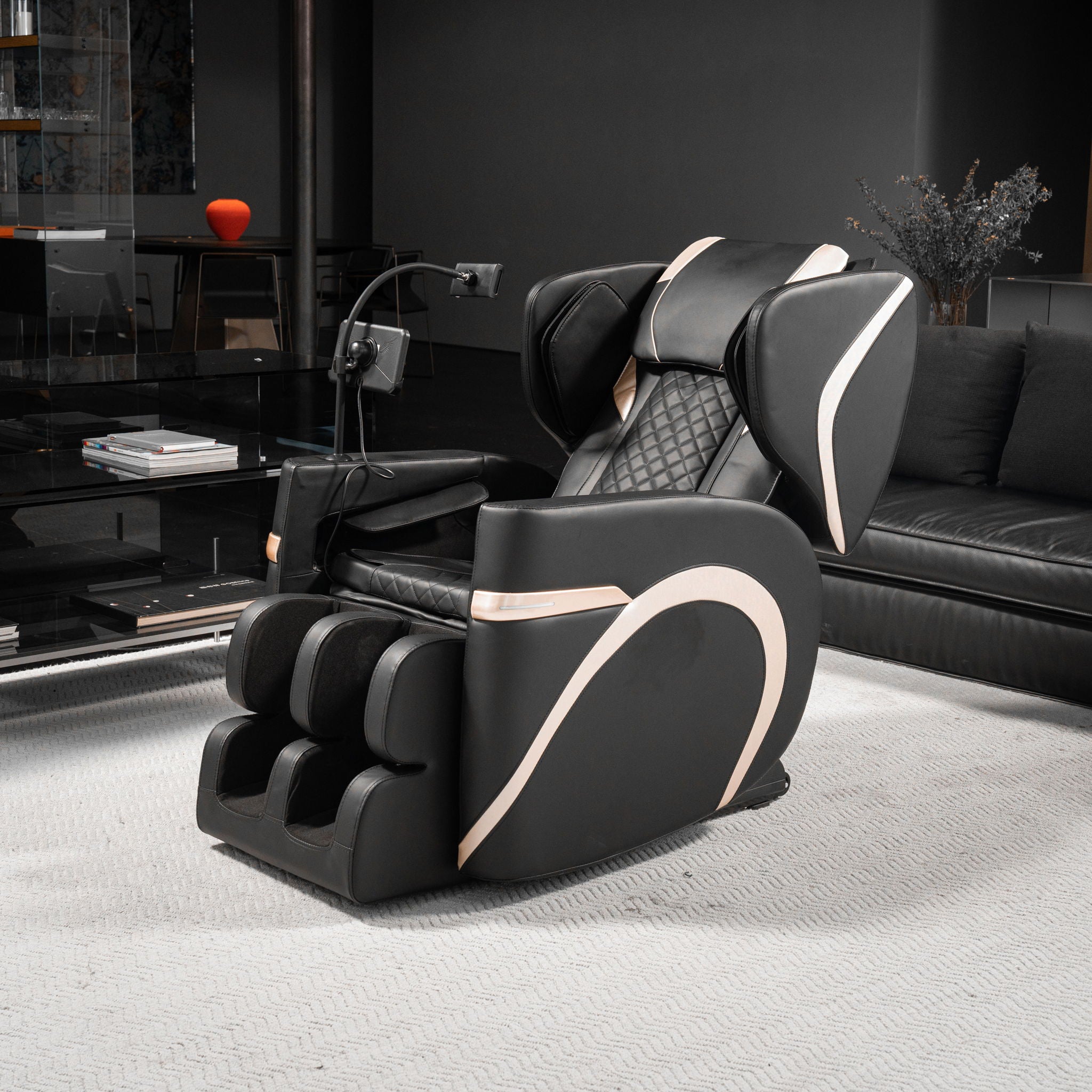 Massage Chair Recliner & Zero Gravity, Full Body Air Pressure - Black