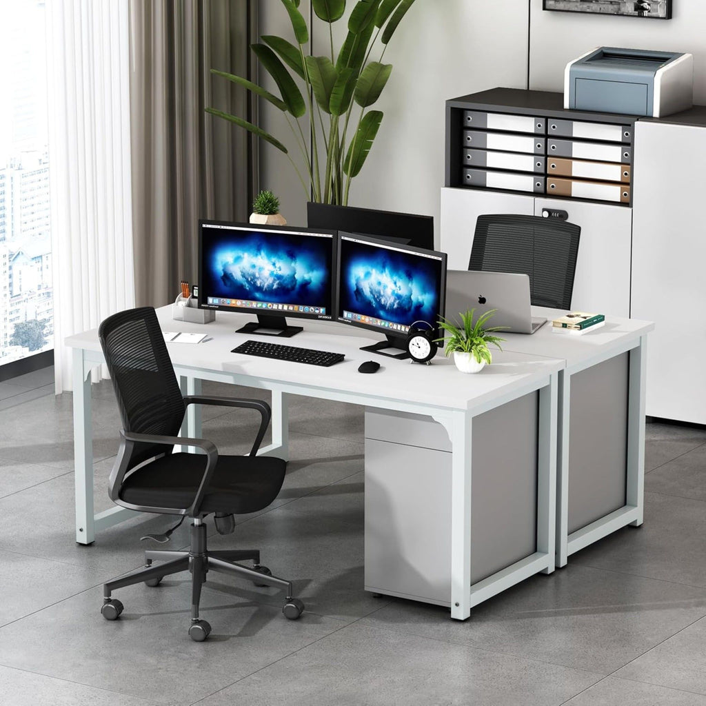 Executive Office Desk, Large Modern Computer Workstation
