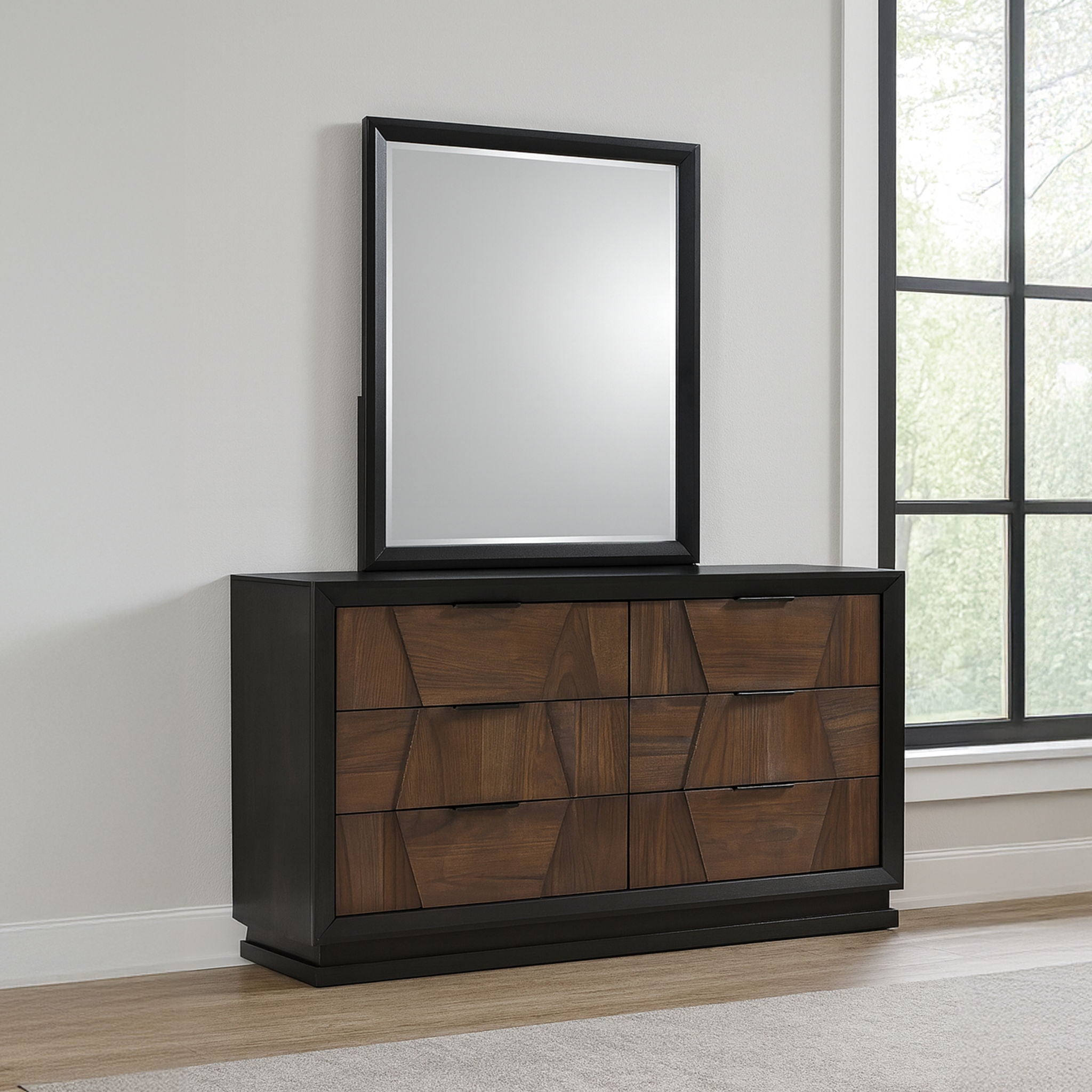Houston - Bedroom Mirror - Walnut