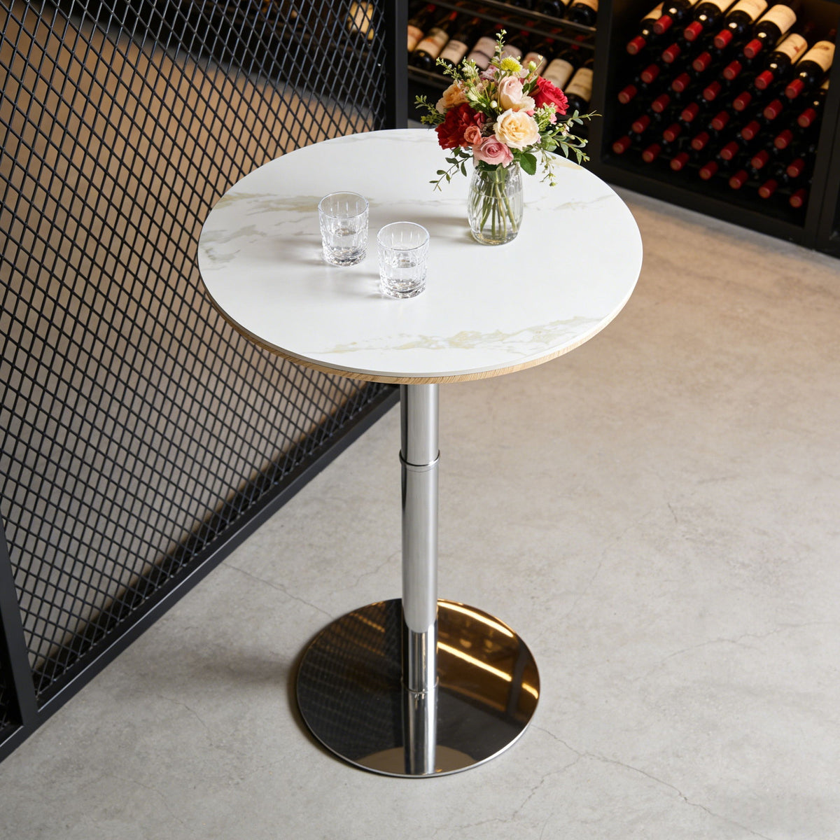 Contemporary Circular Bar Table