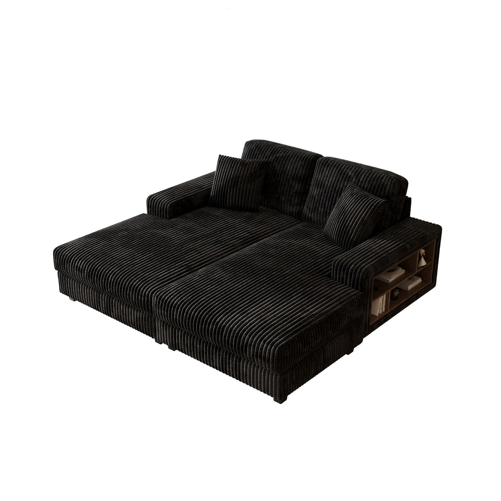 Convertible Sectional Sofa, Sleeper Oversized Living Room Lounge