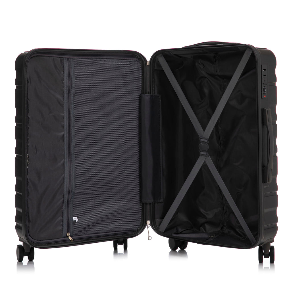 Tourist 3 Piece Luggage Set, Combination Lock, Durable Hard Shell With 360° Silent Wheels
