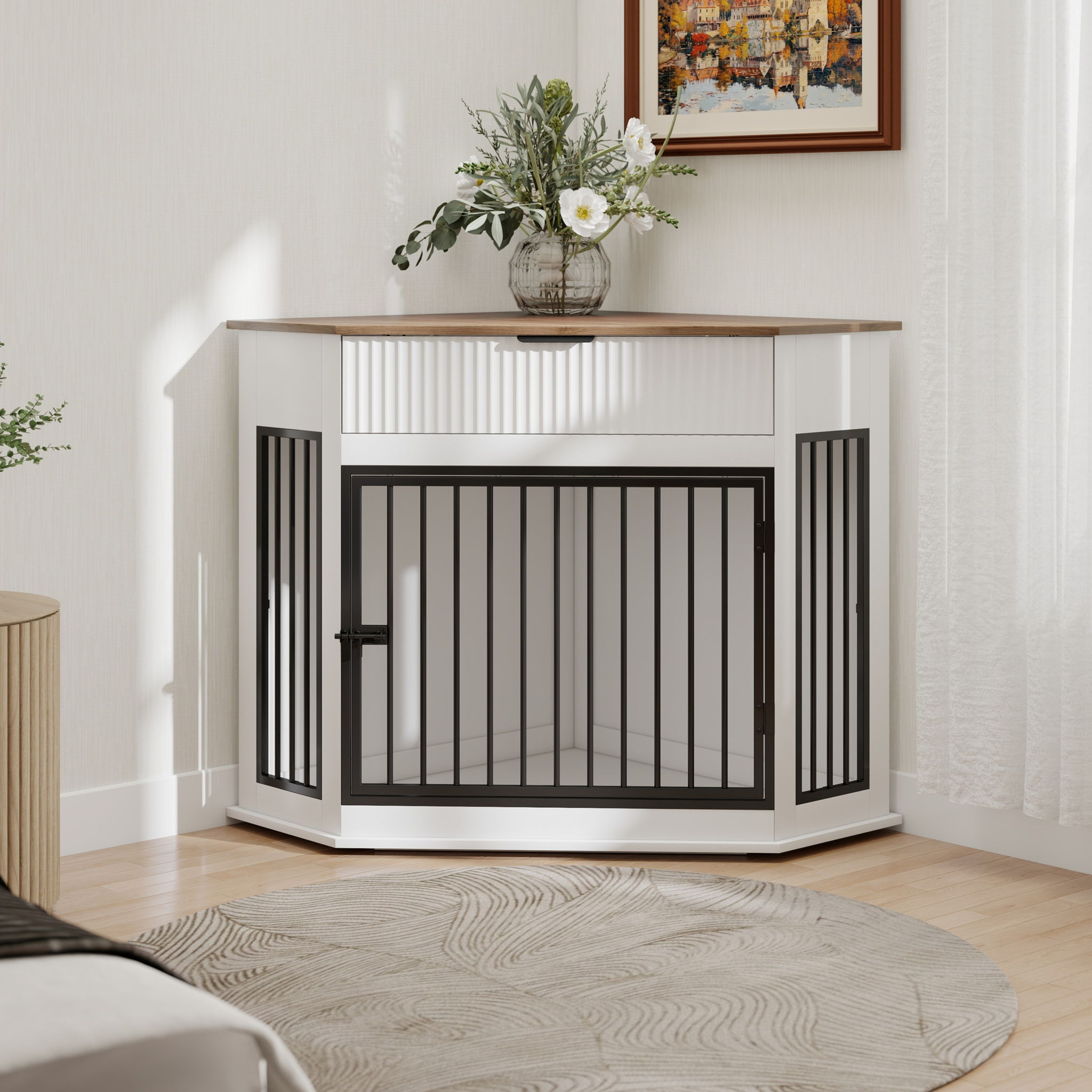 Corner Dog Crate