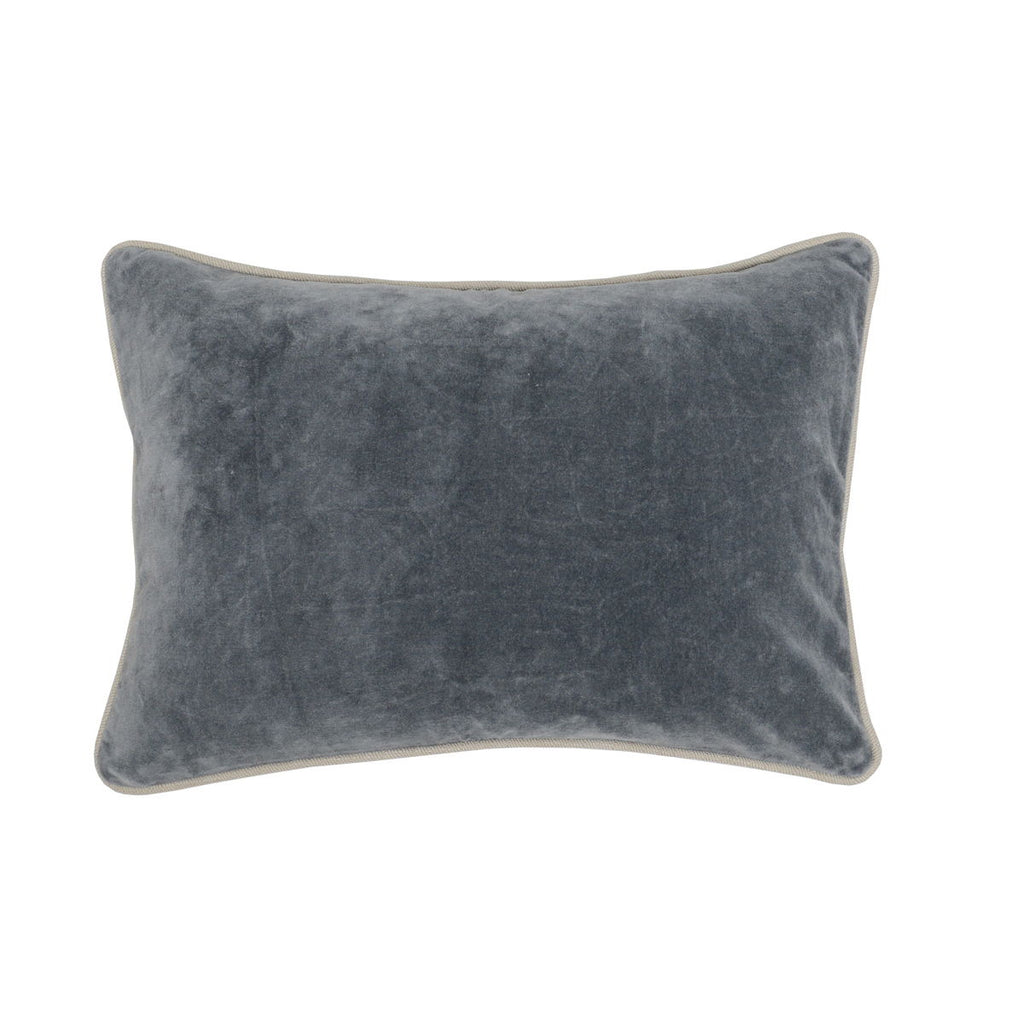 Heirloom Velvet - SLD Pillow - Stone Gray