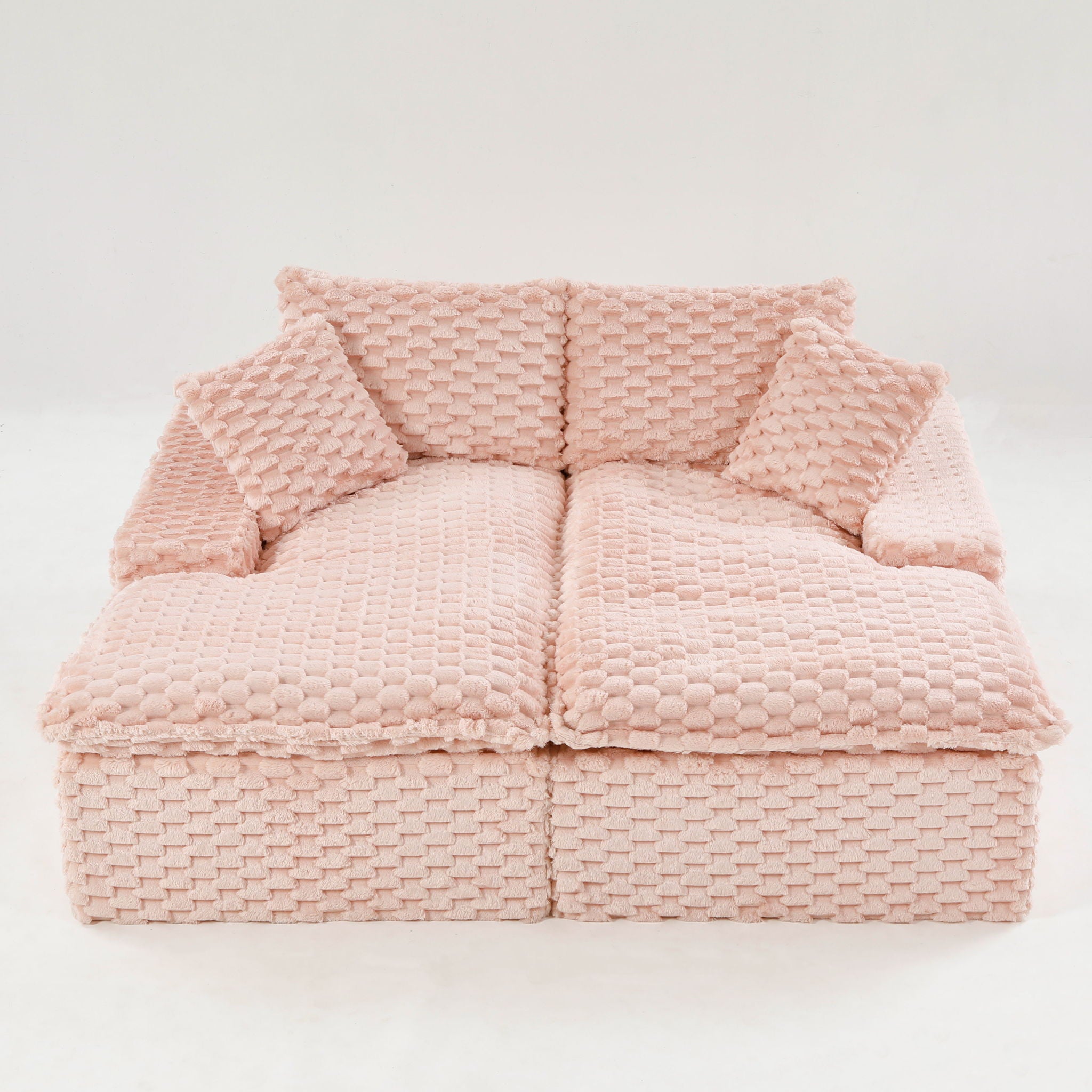 Double Chaise Lounge With Full Compressed Sponge