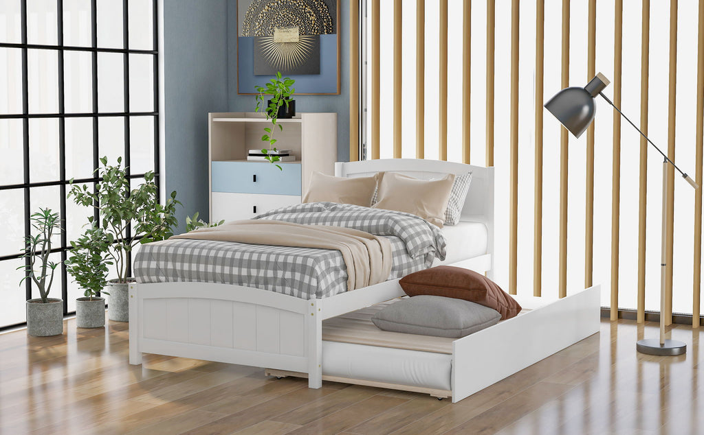 Platform Bed & Headboard, Footboard And Slat Support
