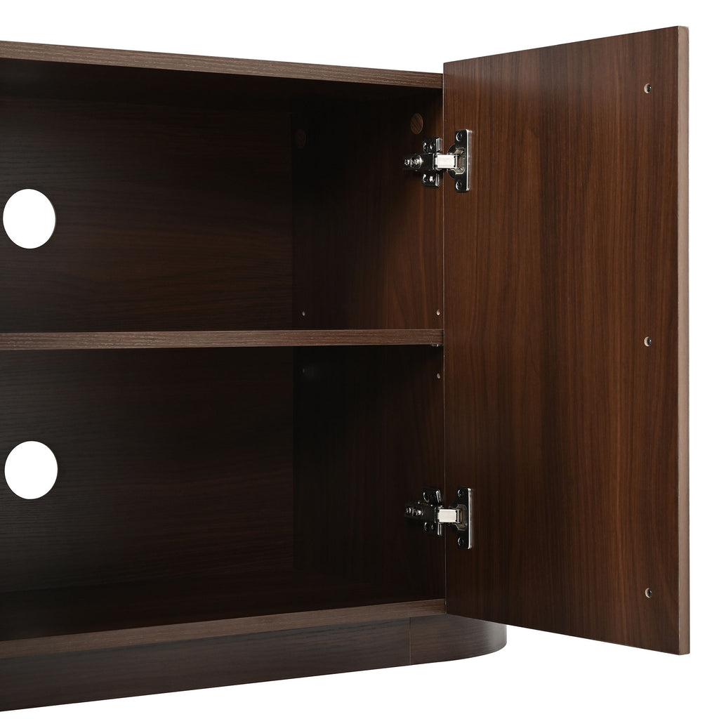 TV Stand With Fluted Tambour Style Door
