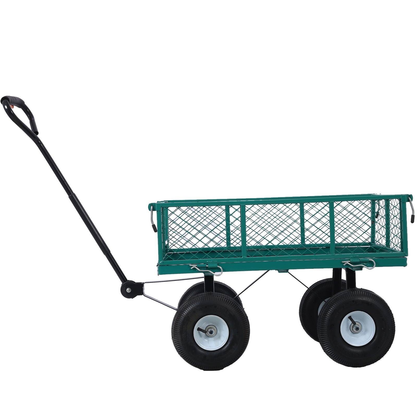 Heavy Duty Steel Garden Cart With Sides