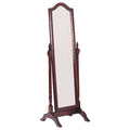Meriwel - Adjustable Full Length Cheval Mirror With Arched Top - Brown