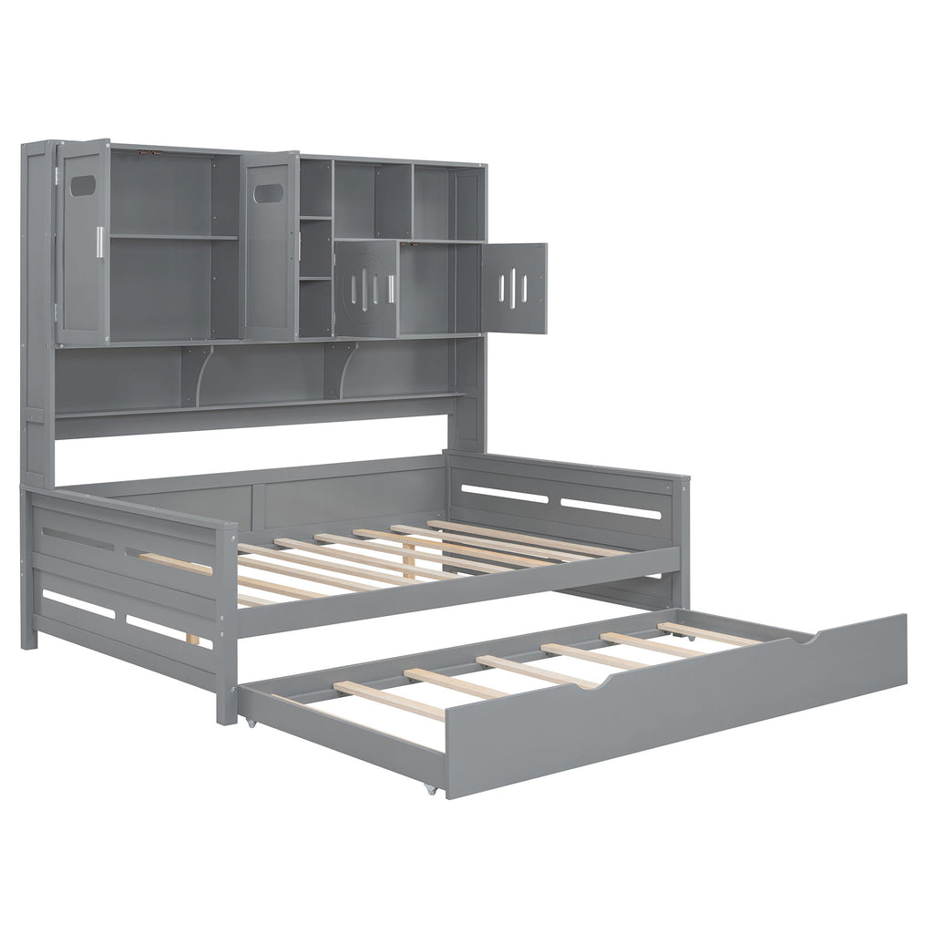 Daybed & All-In-One Cabinet And Shelf