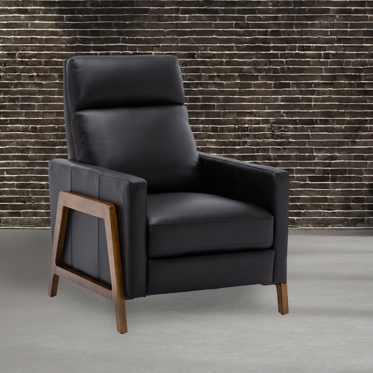 Richland - Push Back Recliner Chair - Black