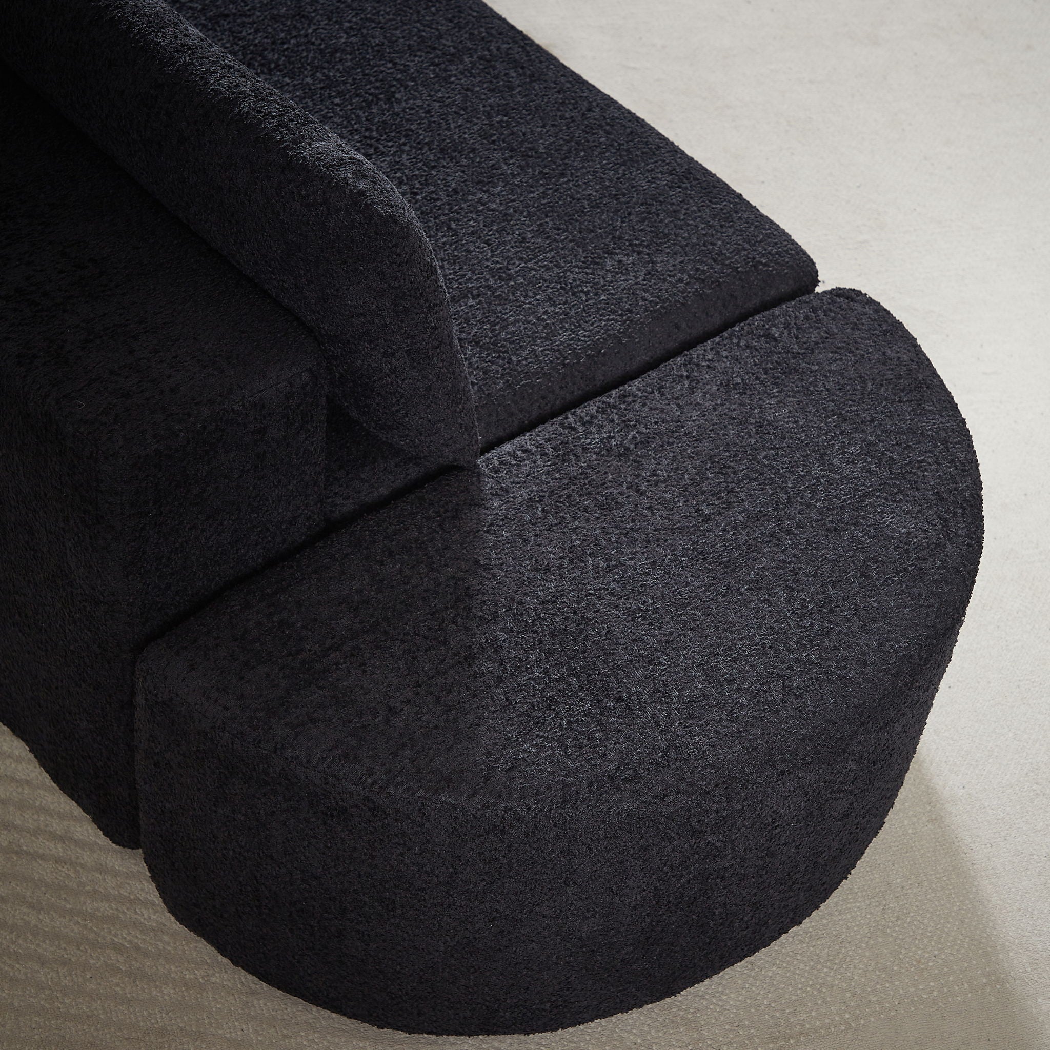 V - Shaped Modular Sofa Set With 3 Pillow