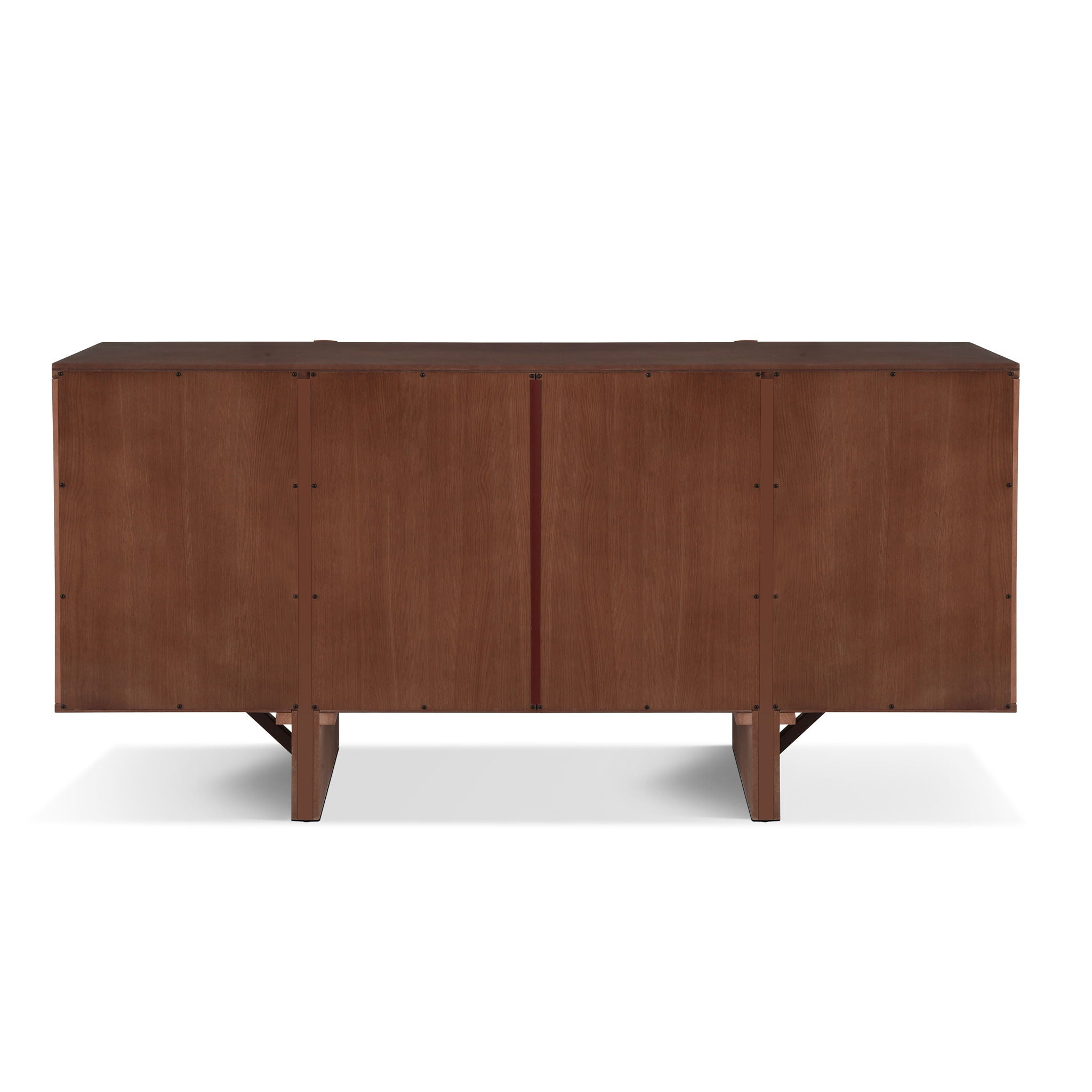 Govanny - Storage Sideboard With Adjustable Shelves & Rubberwood Legs - Espresso