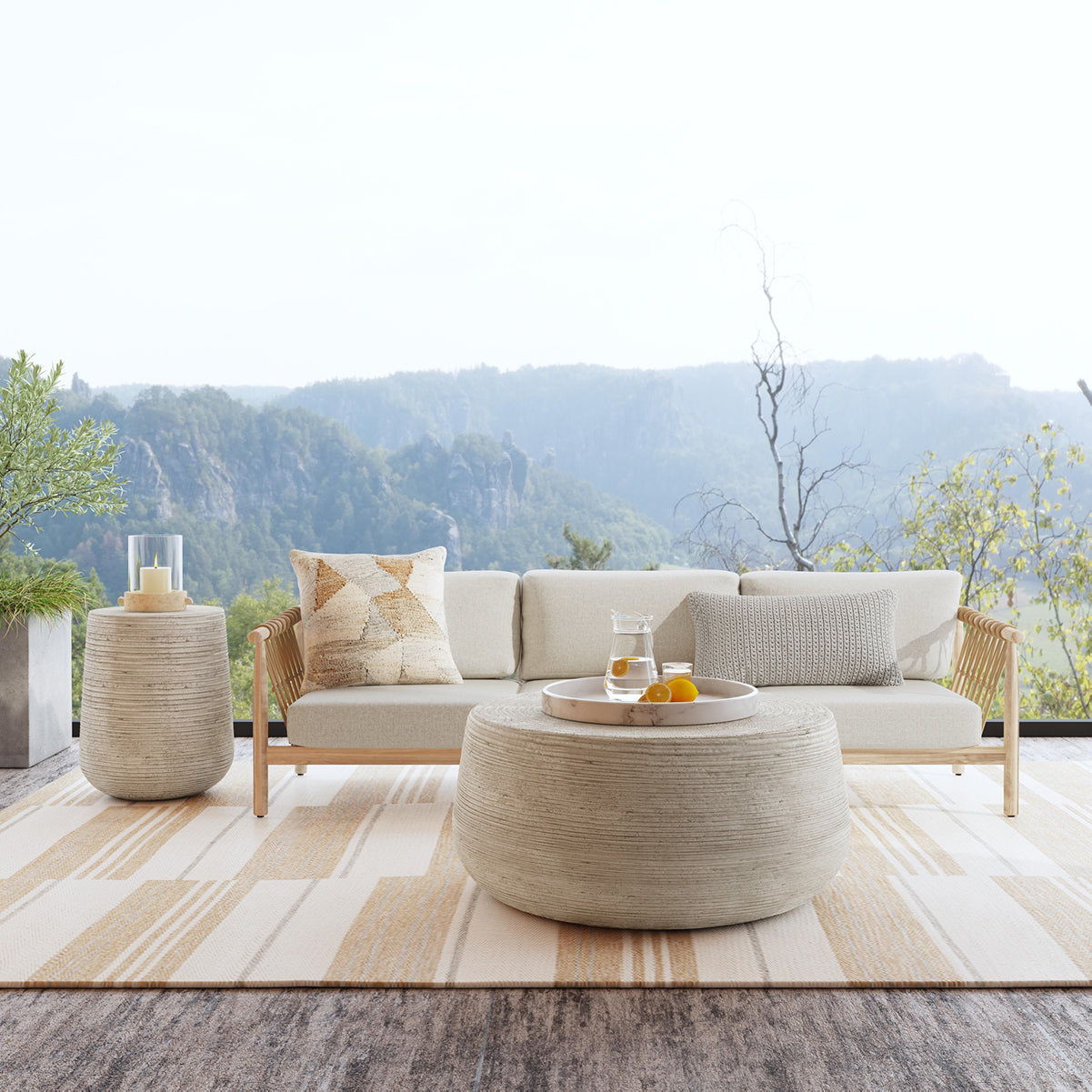 Leo - Outdoor Sofa - Taupe