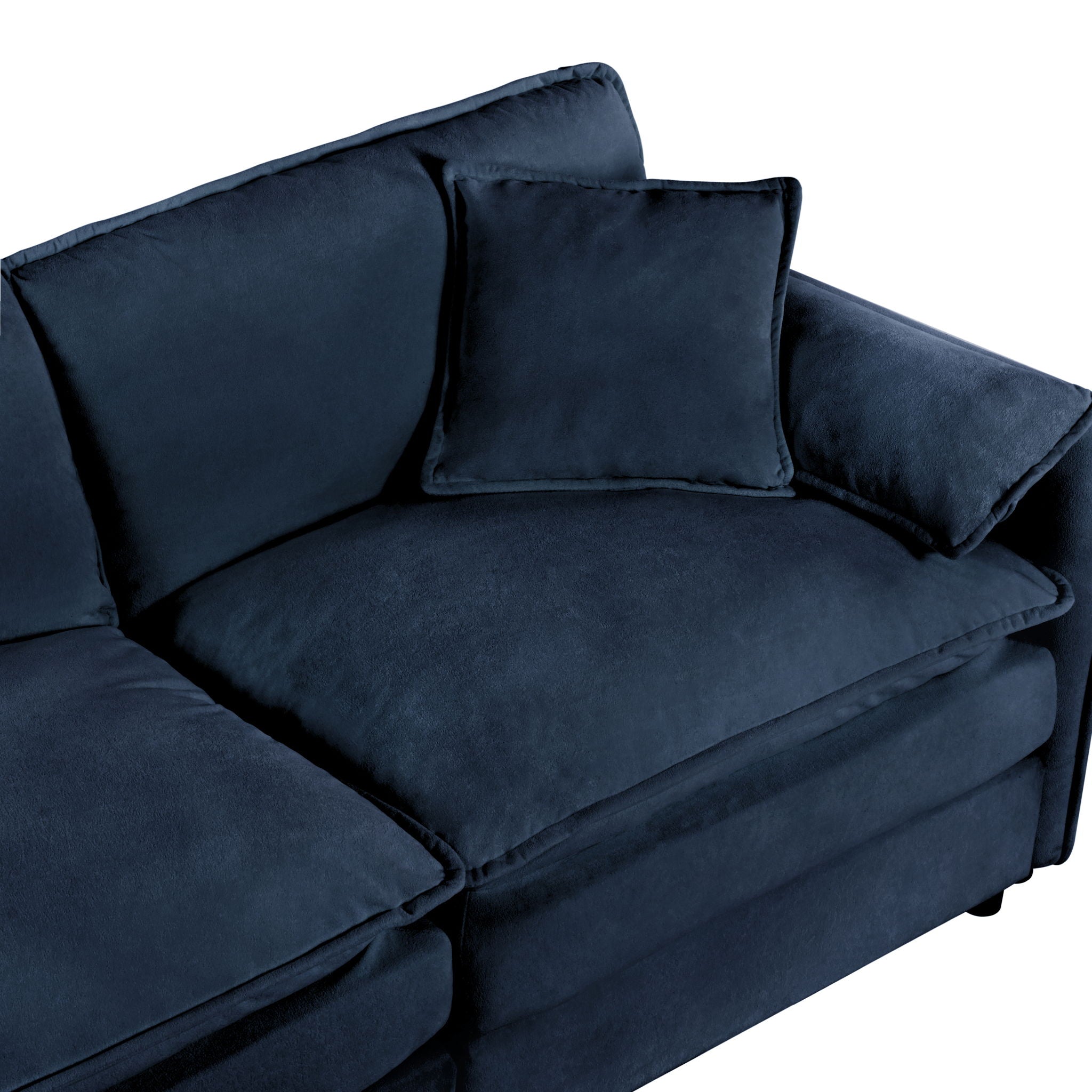 Modern Oversized Accent Chair, Comfy Single Sofa With Large Seat (Set of 2)