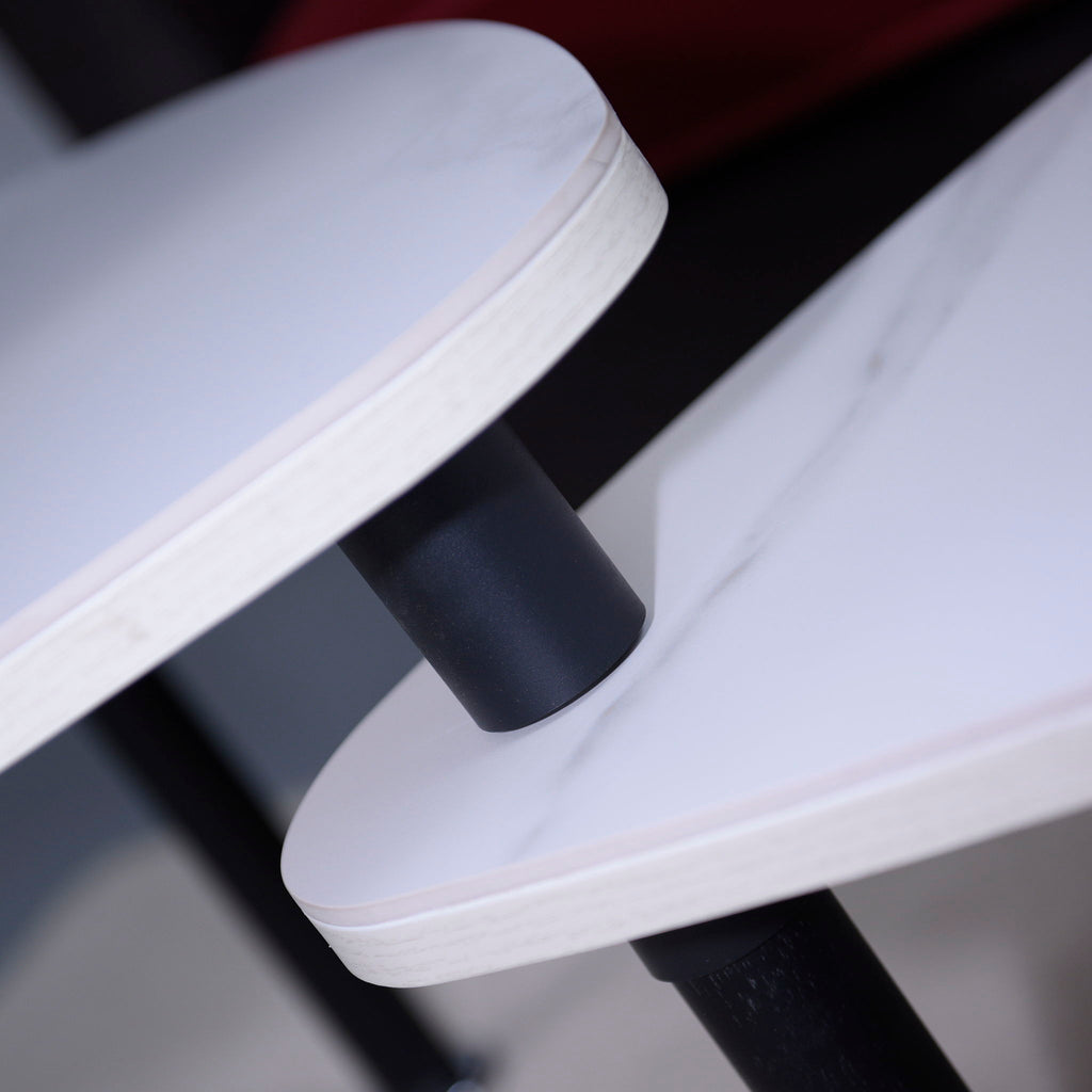 360 Degree Rotatable Coffee Table With Solid Legs