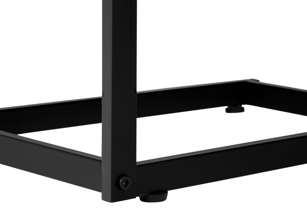 Accent Table, C - Shaped Stylish Modern - Gray