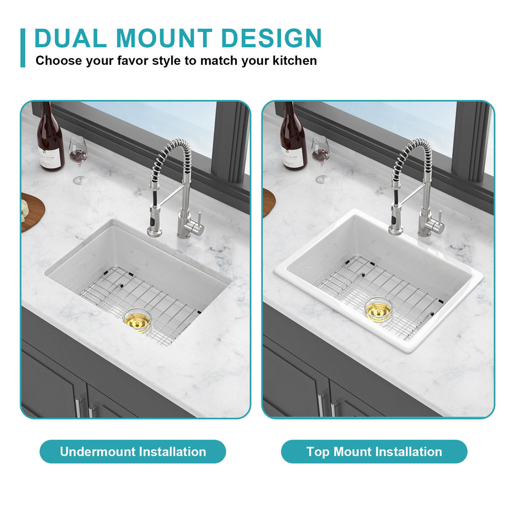 Rectangular Deep Single Bowl Kitchen Sink