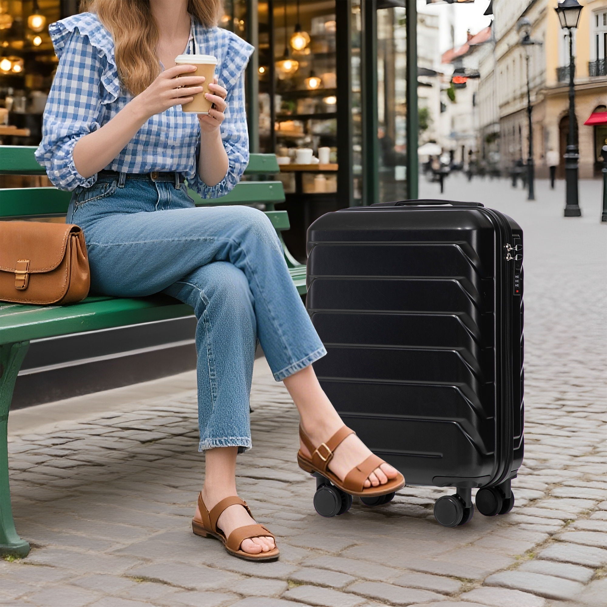 Spinner Luggage Set & Combination Lock