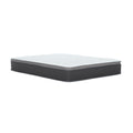 12'' Hybrid Mattress In A Box, Plush Gel Memory Foam Mattress Top With Pocket Coil Base - Gray / White - Queen