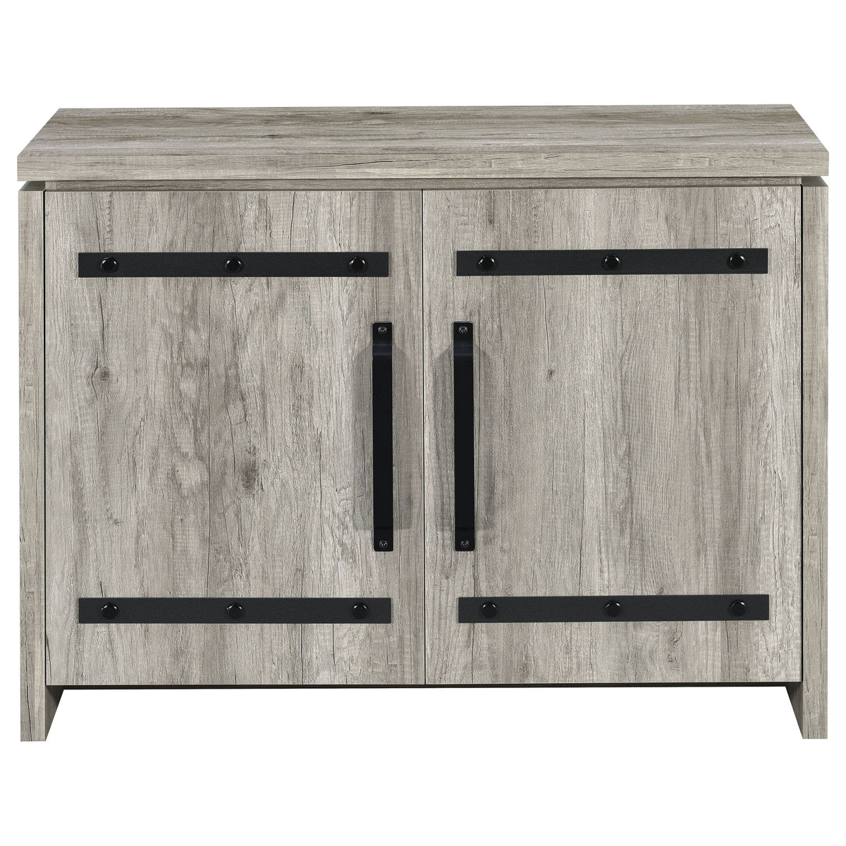2 Door Accent Cabinet With Accents - Gray