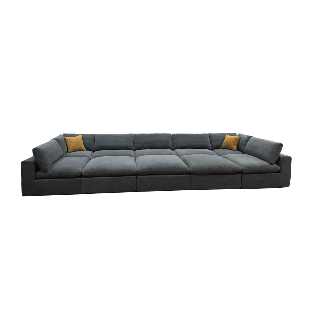 Custom Configuration Modular Sectional & Toss Pillows