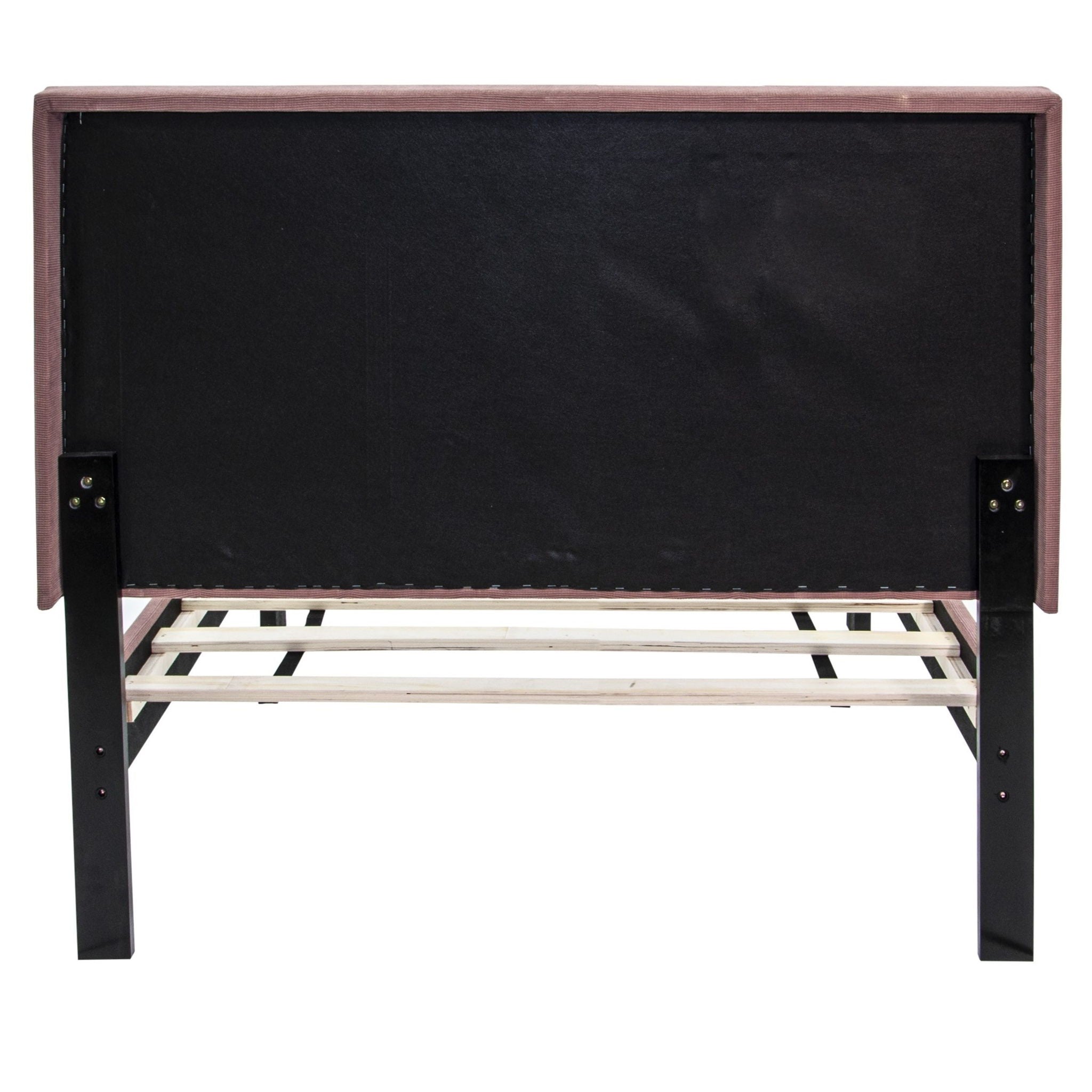 Bed With Channel Tufted Adjustable Headboard