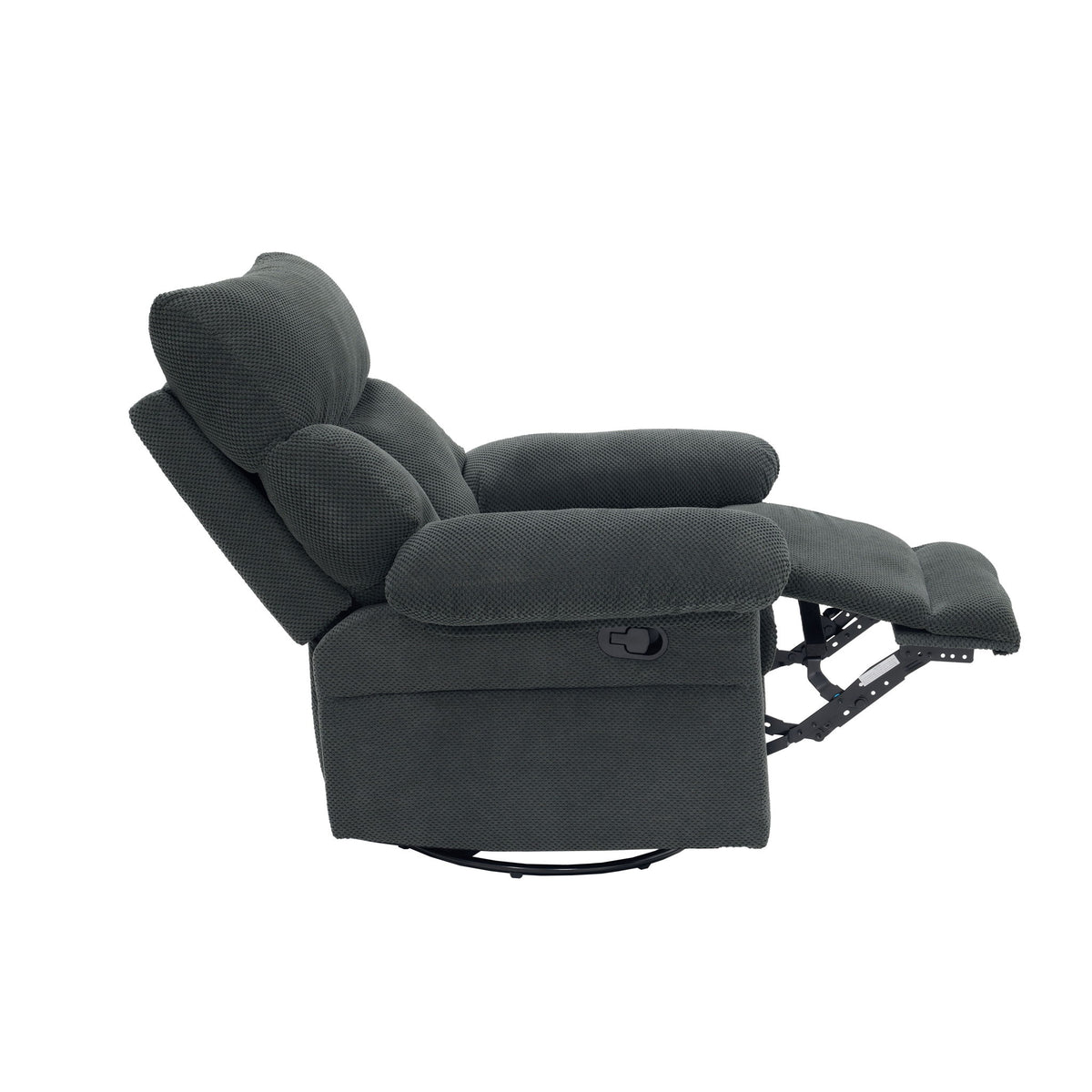 Swivel Rocker Recliner Chair With Manual Recline For Living Room