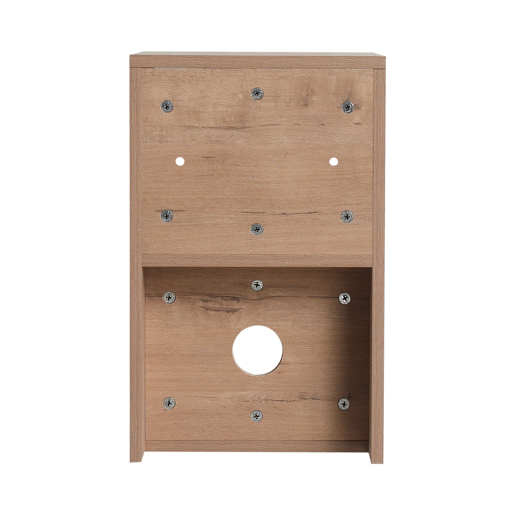 Wall Mounted Bathroom Vanity With Art Sink, 1 Storage Shelf, Soft Close Door