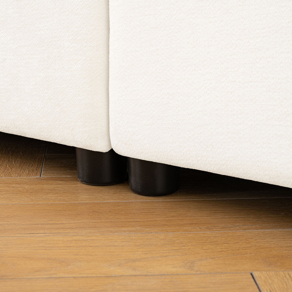 Contemporary Elegant Sofa With Storage And Ottoman