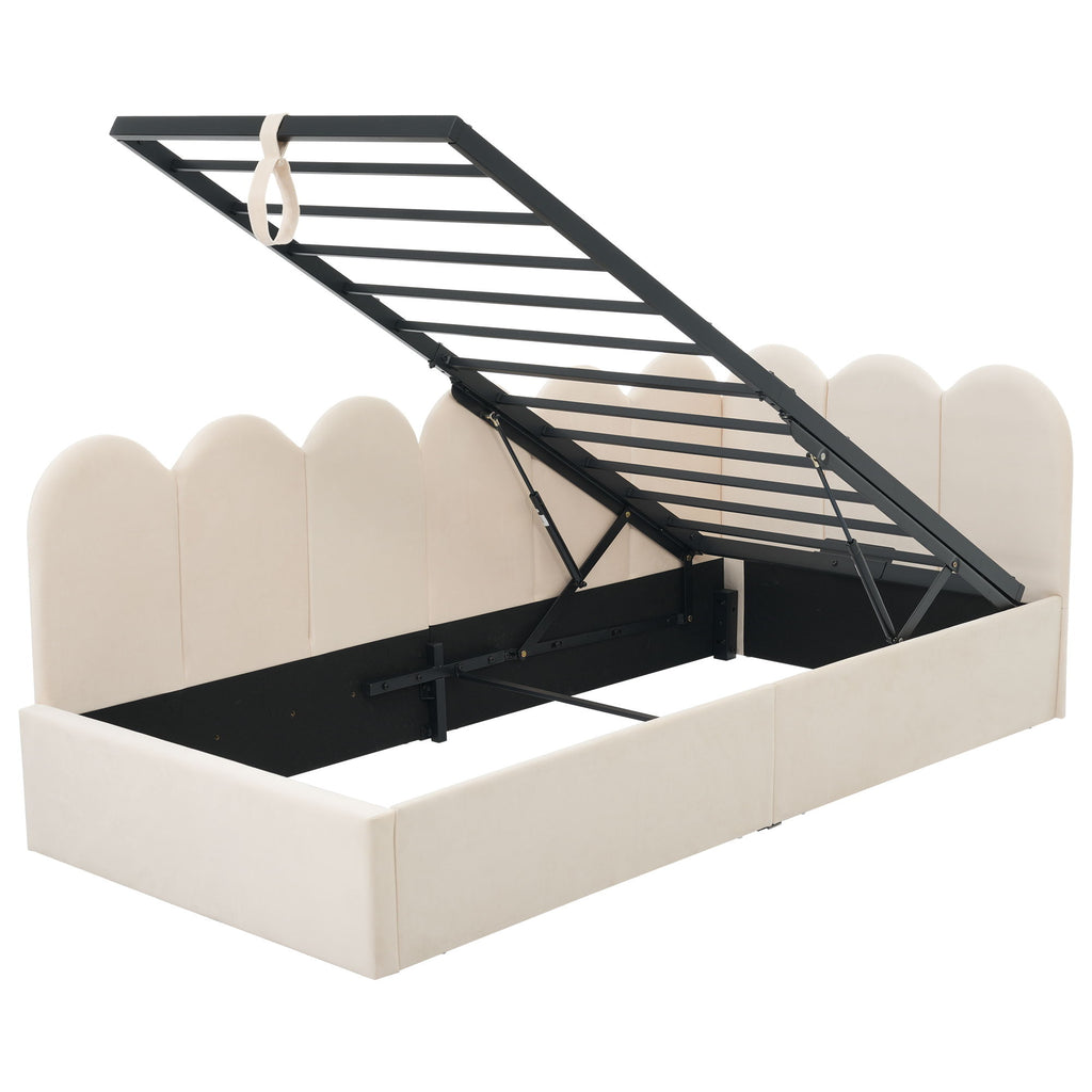 Upholstered Daybed With Hydraulic Storage
