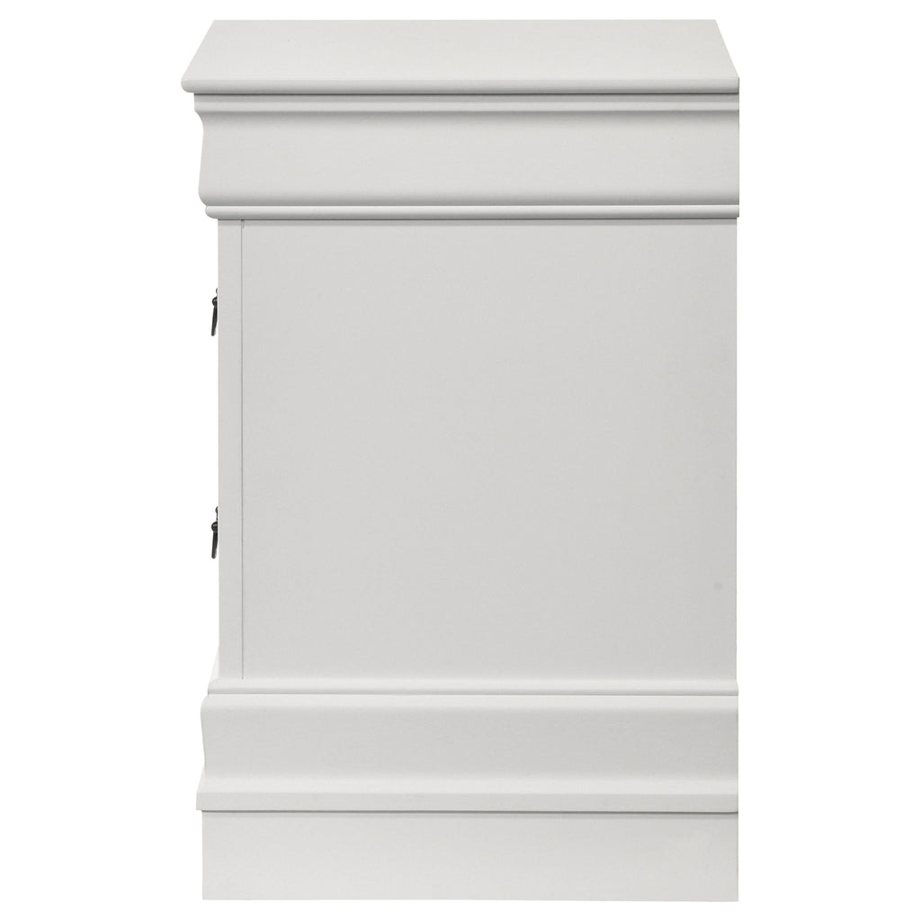 2 Drawer Nightstand - White
