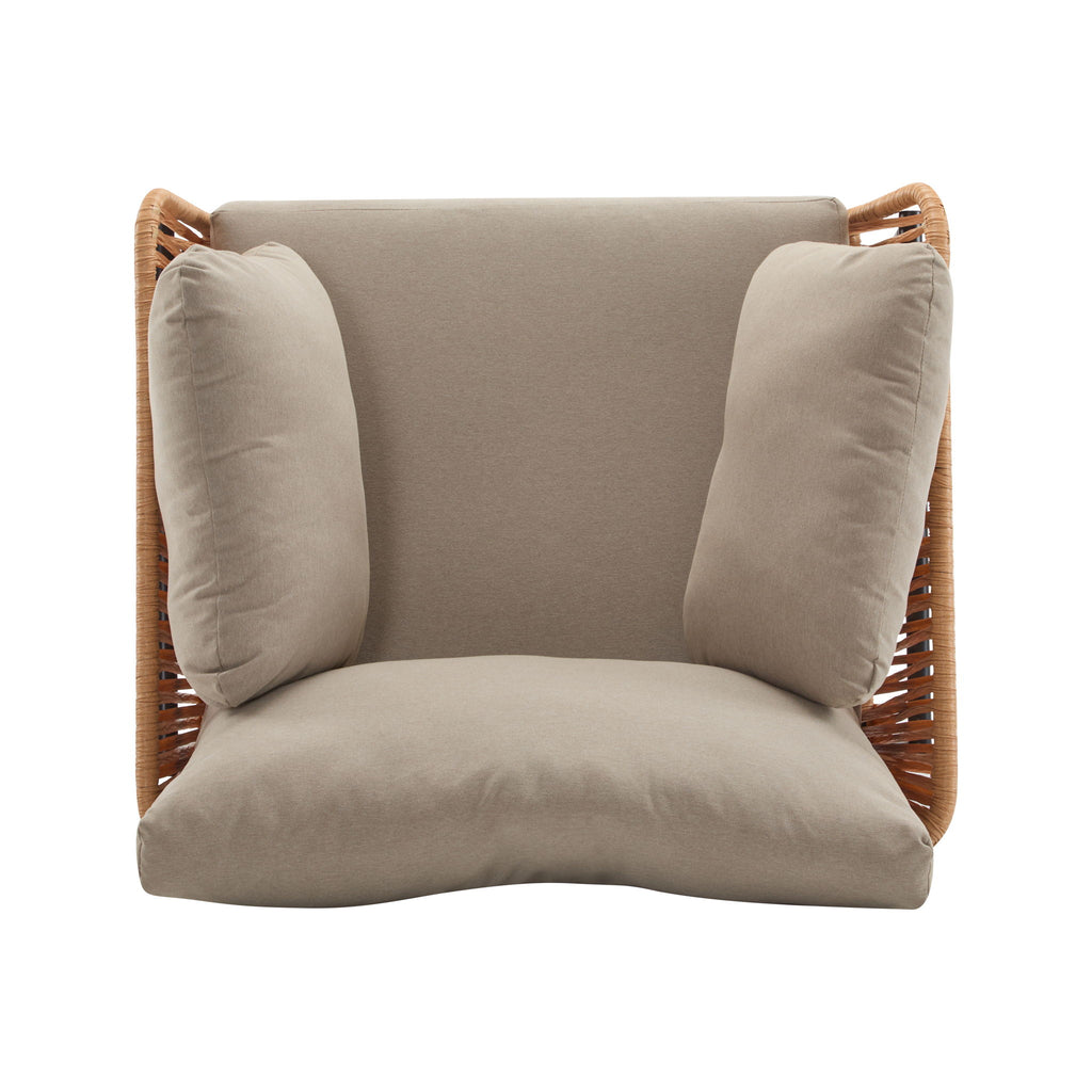Rope Lounge Chair With Cushions For Modern Spaces
