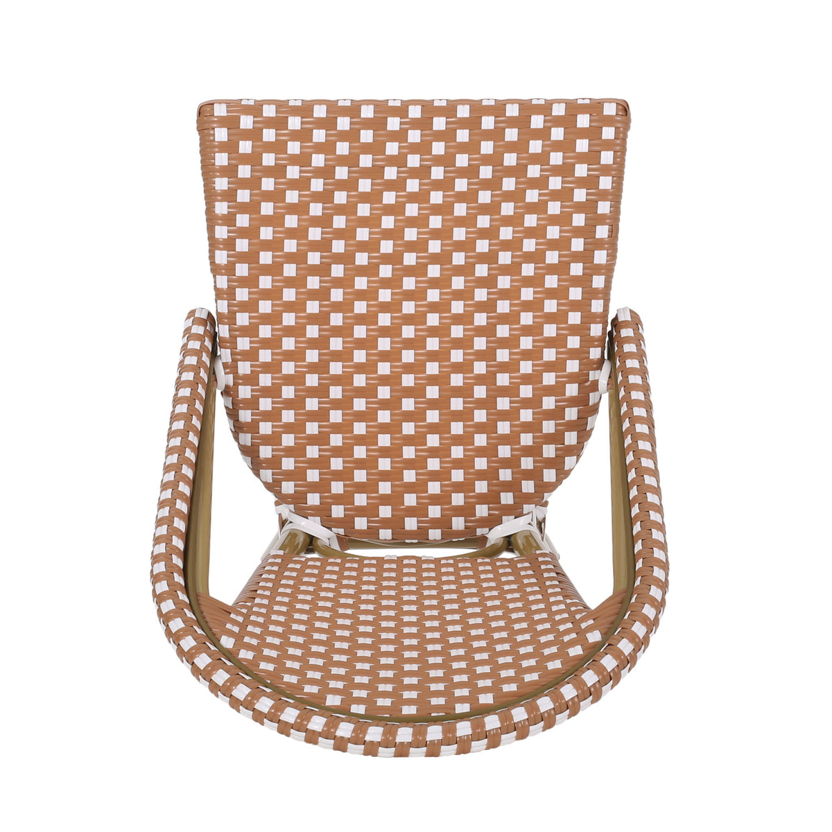 Outdoor Pe Rattan French Barstool Set