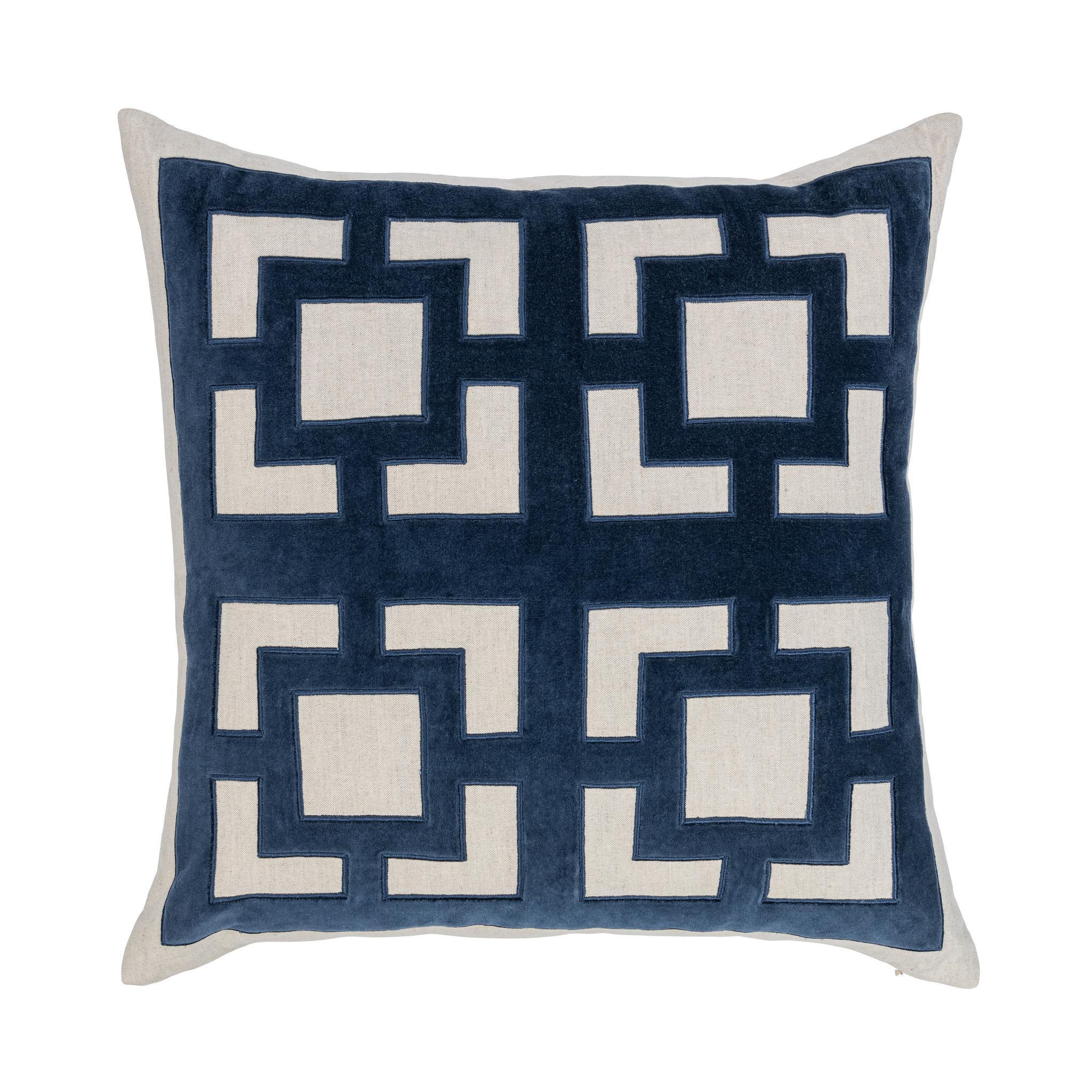Novel Estate - 22" x 22" NV Corbin Pillow - Navy Blue