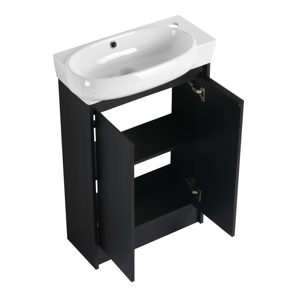 Freestanding Bathroom Vanity & Sink, Soft Close Doors