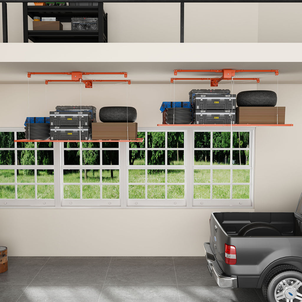 Overhead Garage Storage Rack For Ceilings