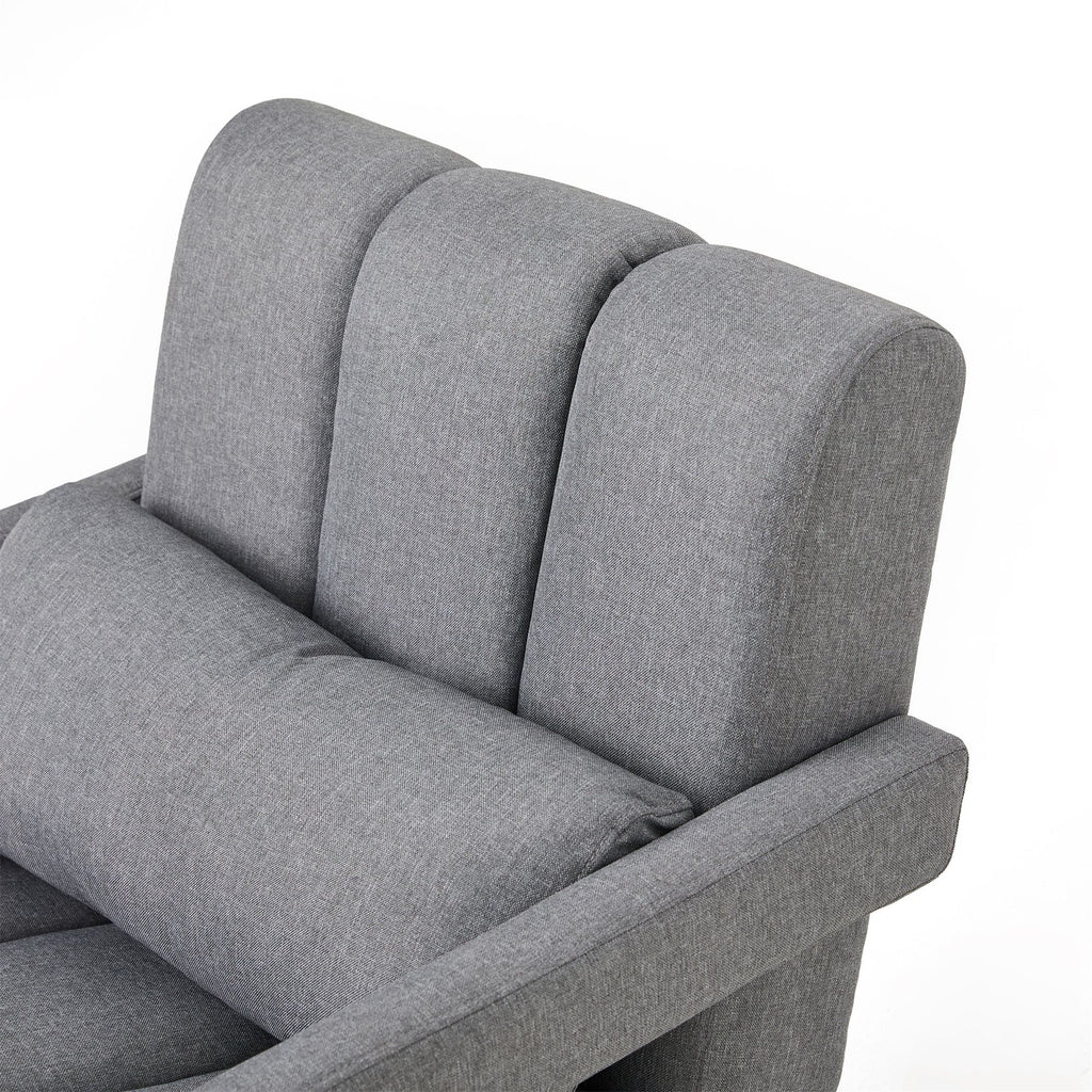 Modern Upholstered Accent Chair, Comfortable Fabric With A Pillow For Living Room