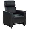 Push Back Recliner - Black