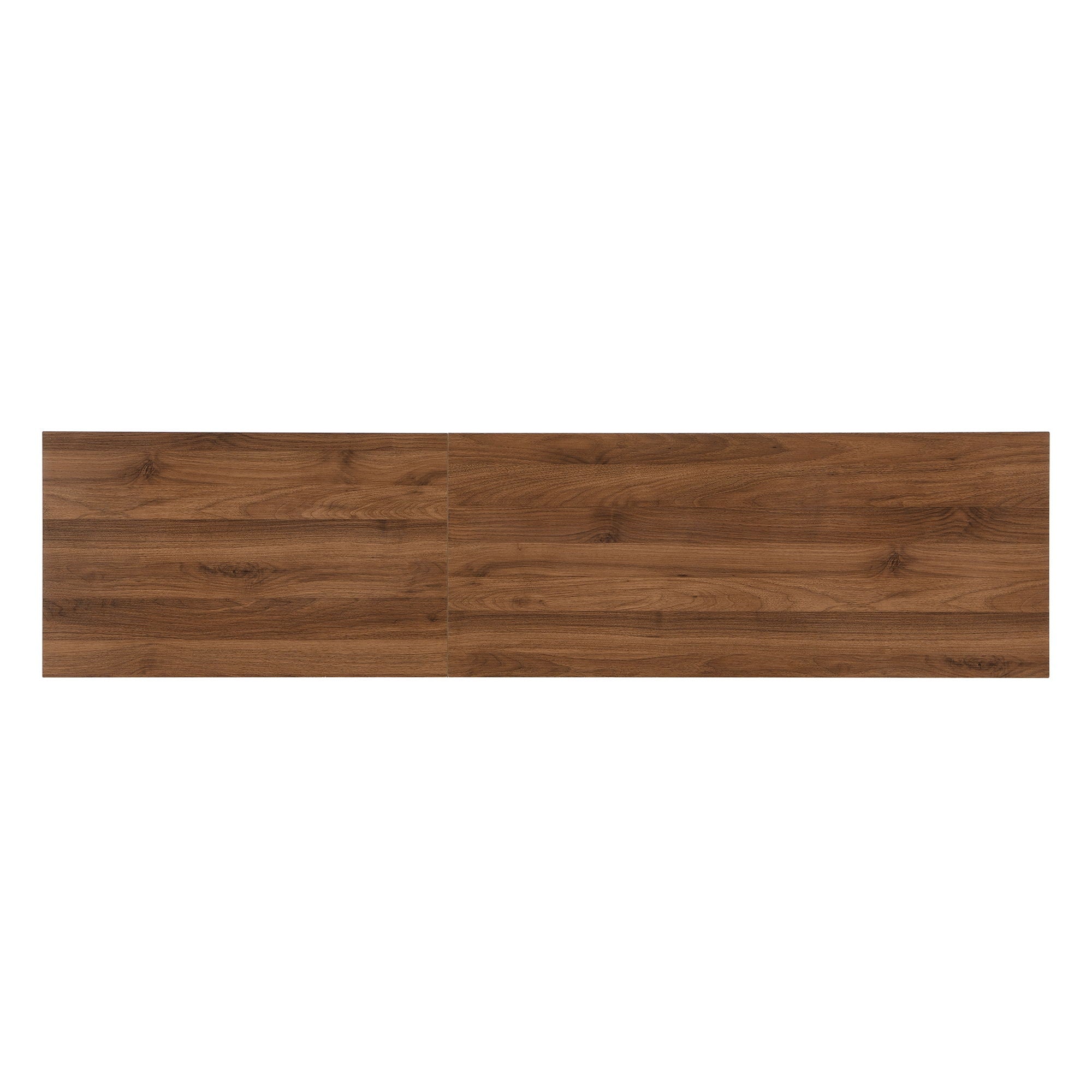 TV Stand With LED Lighting, Soft Closing Hinges, Cable Management - Walnut