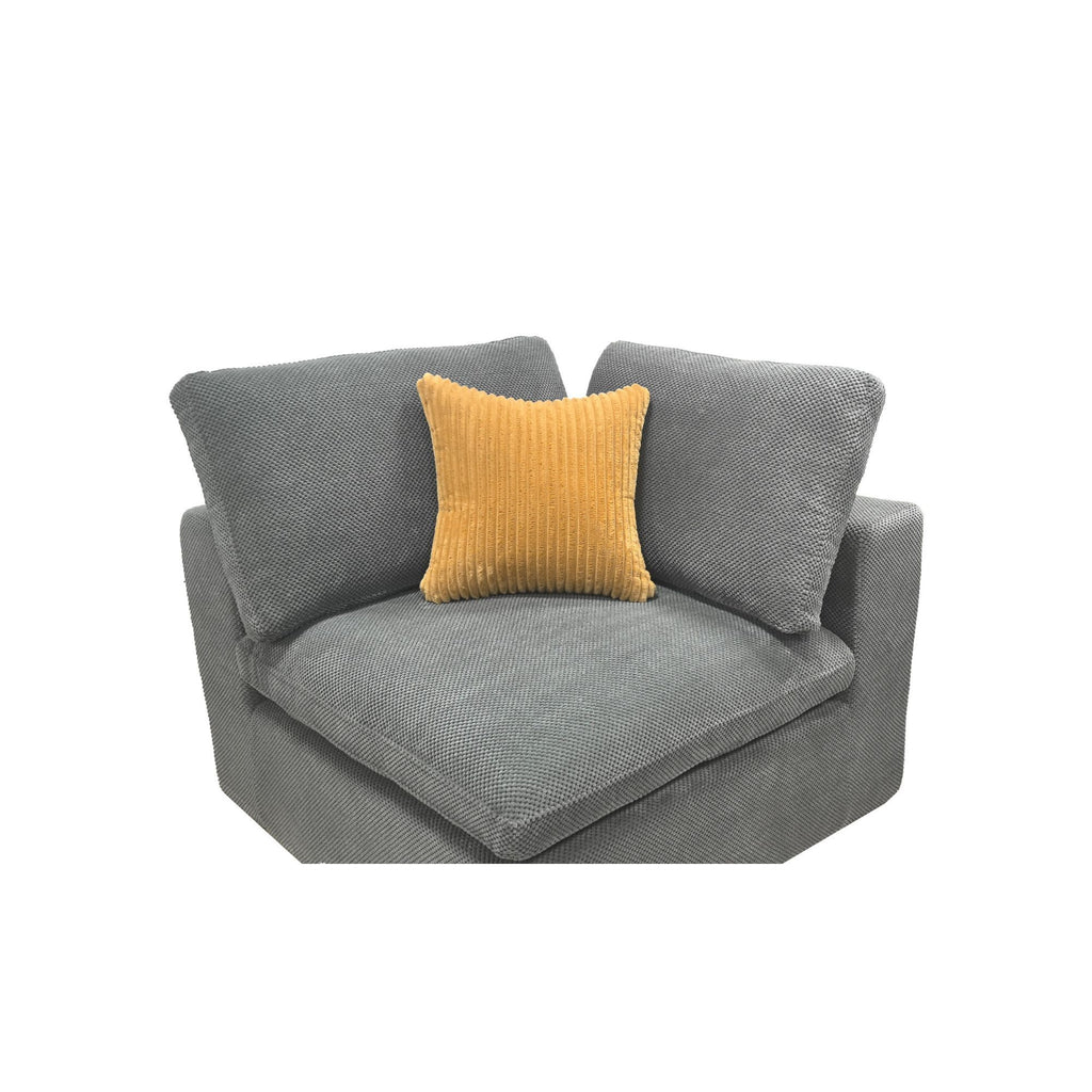 Custom Configuration Modular Sectional & Toss Pillows